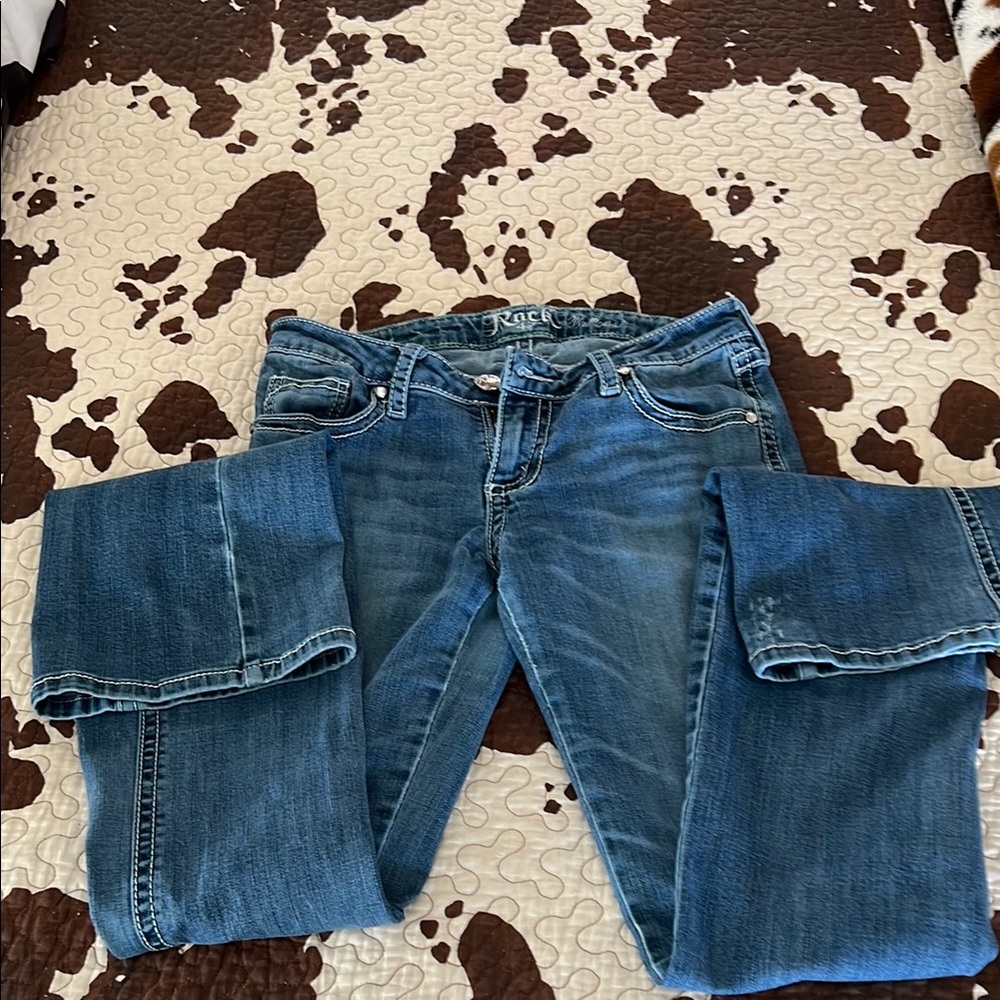 wrangler rock 47 Women's Blue Jeans